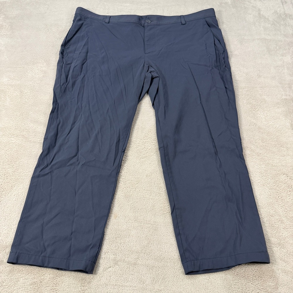 LL Bean Mens 42x29 Technical Hiking Pants Navy Blue Nylon Spandex 521659 Classic